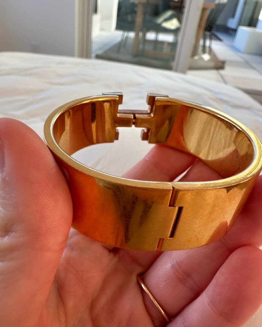 Hermes Clic Clac H Bracelet In Pink - Image 3