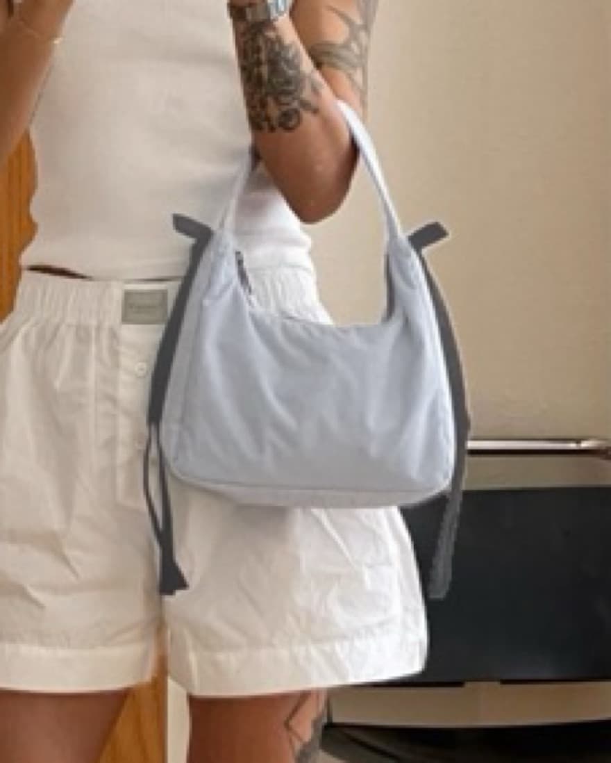 Sandy Liang x Baggu Blue Bow Bag - Image 1