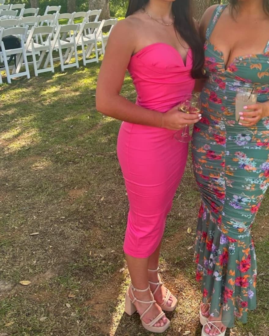 Pink Revolve Midi Dress - Image 1