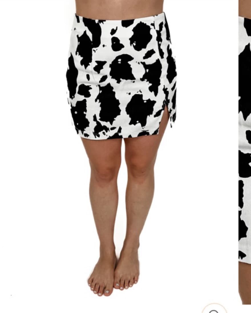 Cowprint Skirt  - Image 1