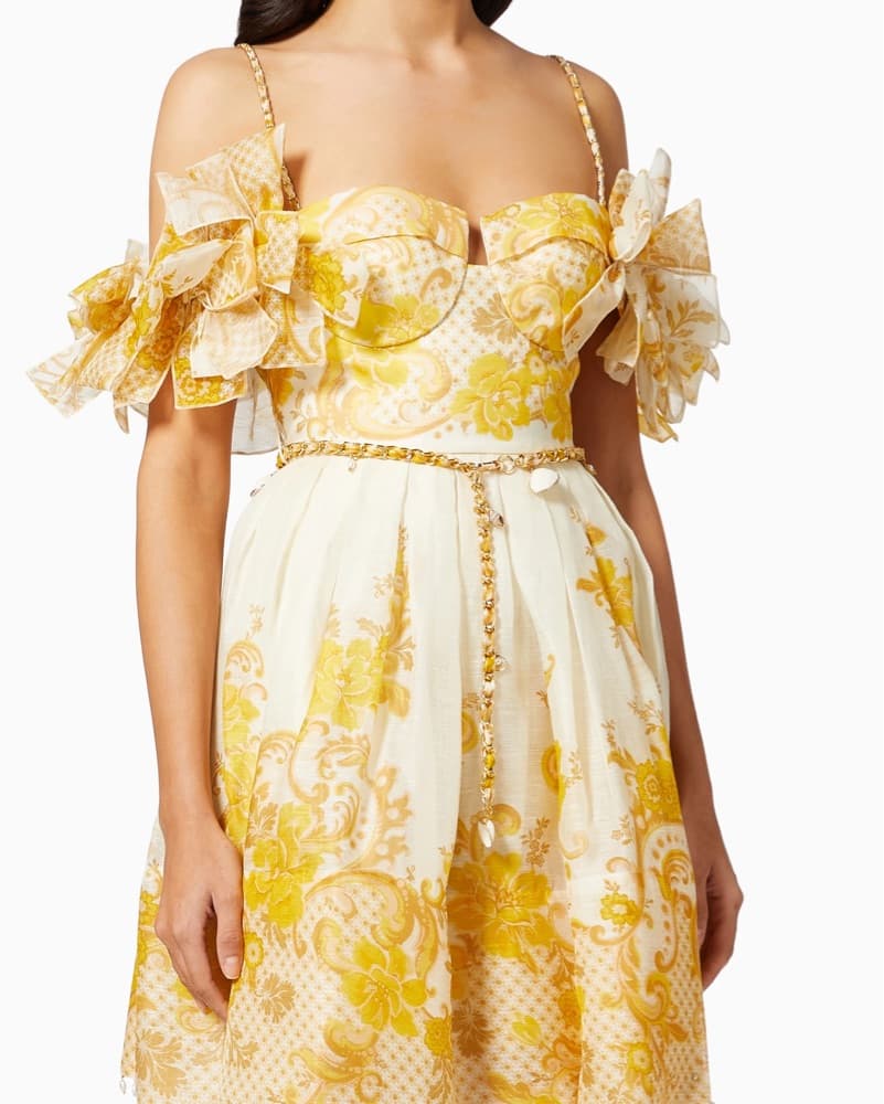 Zimmermann Postcard Bow Bodice Dress - Image 1