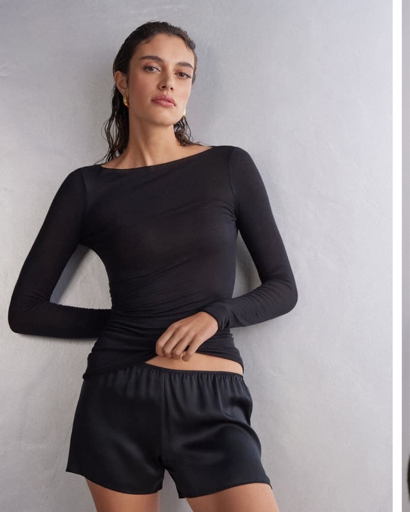 Black Sheet Intimissimi Top - Image 1