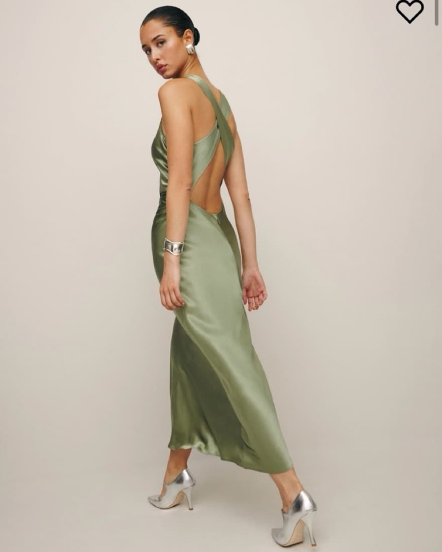 Green Reformation Casette Dress - Image 4