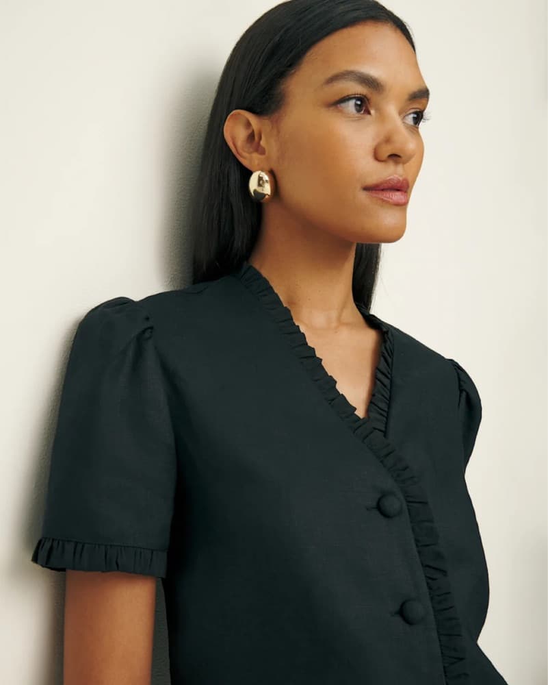 Reformation Bess Linen Top - Image 4