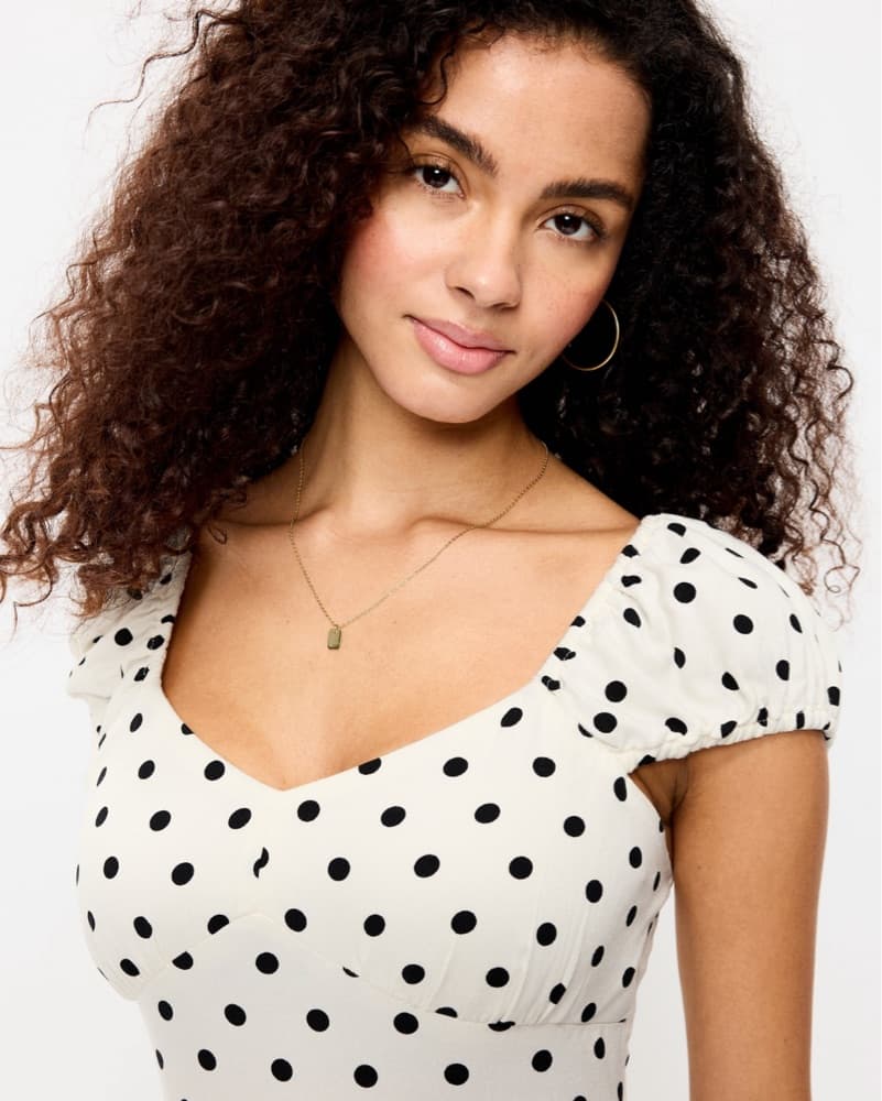 Polka Dot Midi Dress - Image 3