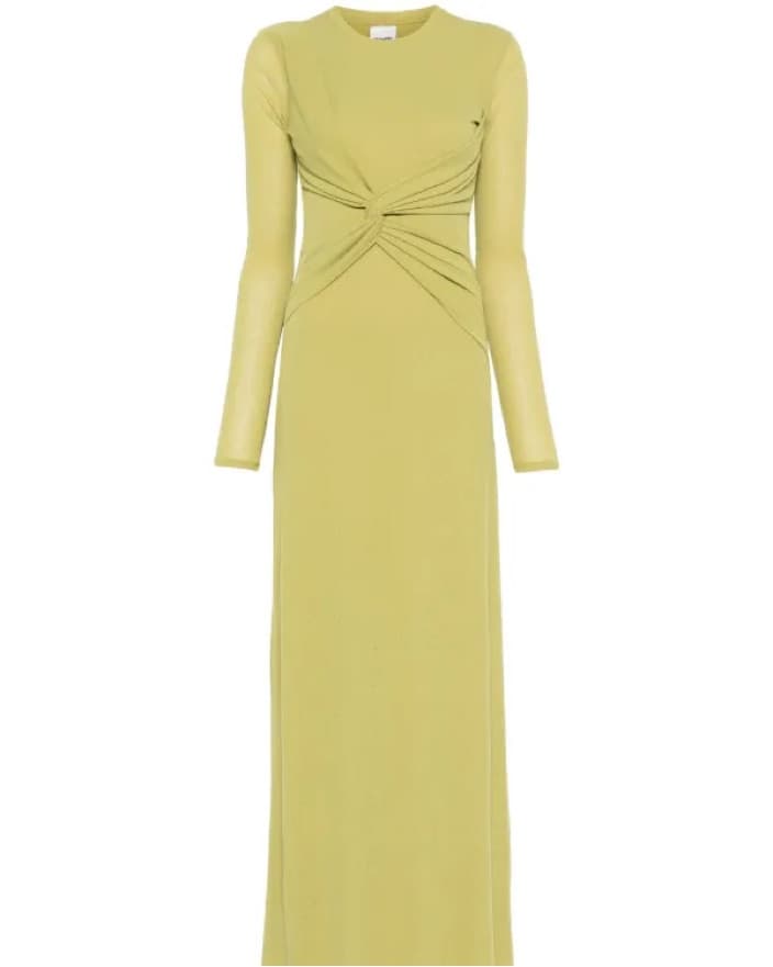 Green Nanushka twist detail maxi dress  - Image 1