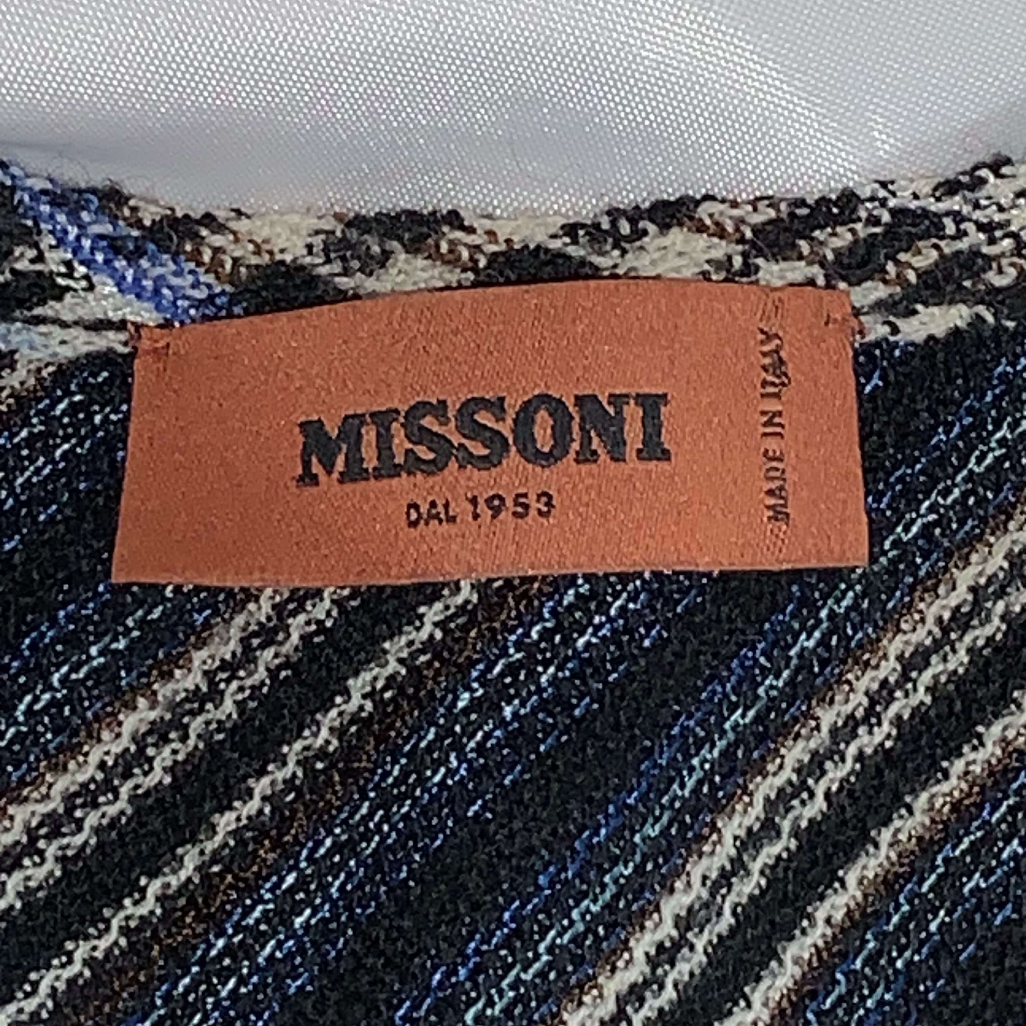 MISSONI size 40 patchwork knit MIDIDRESS - Image 3