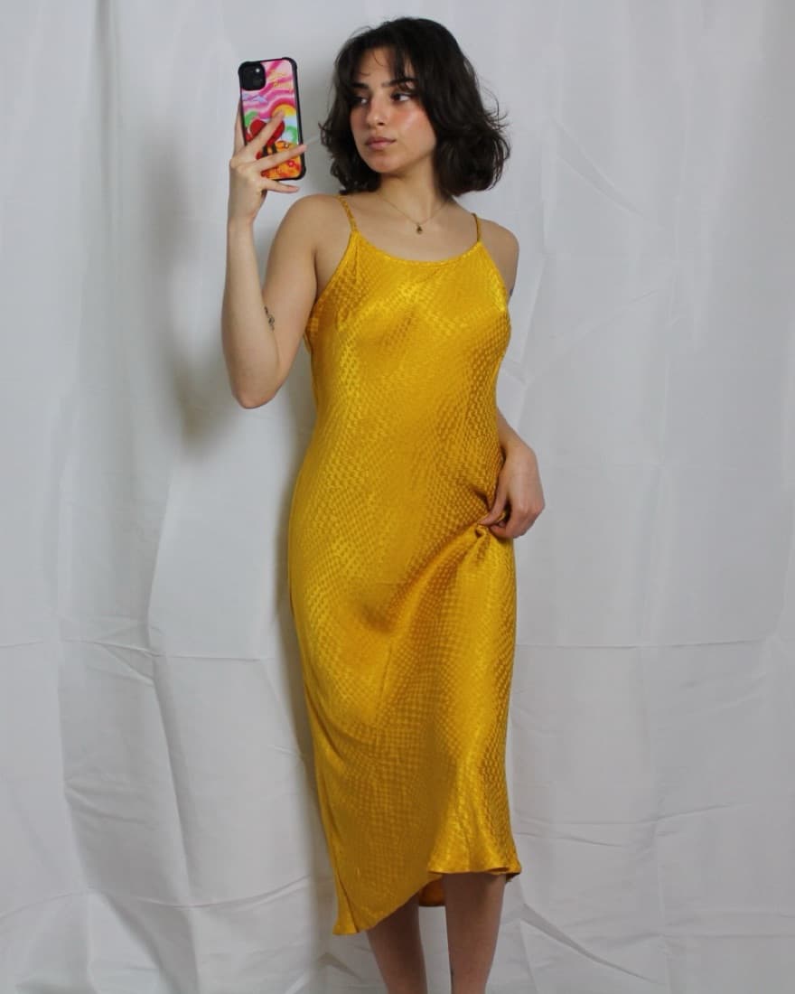 Silky Midi Dress - Image 3