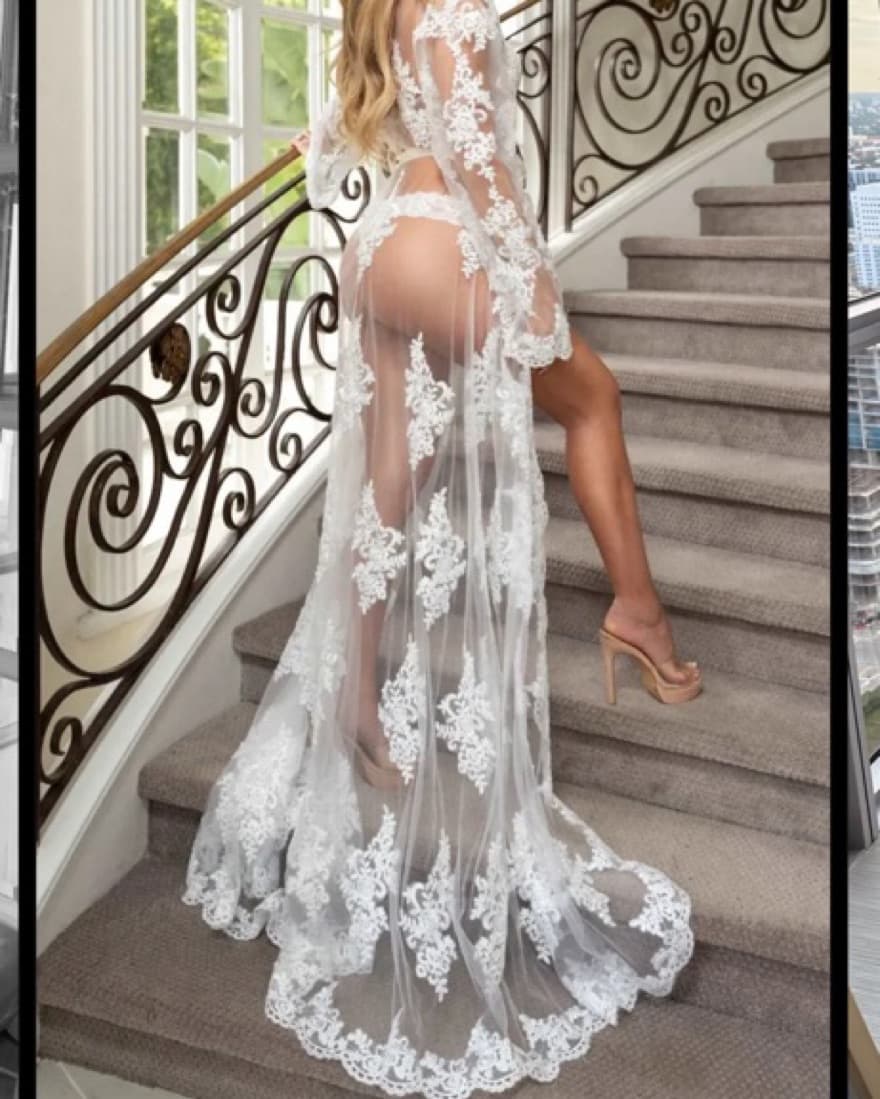 Lace Wedding Robe  - Image 2