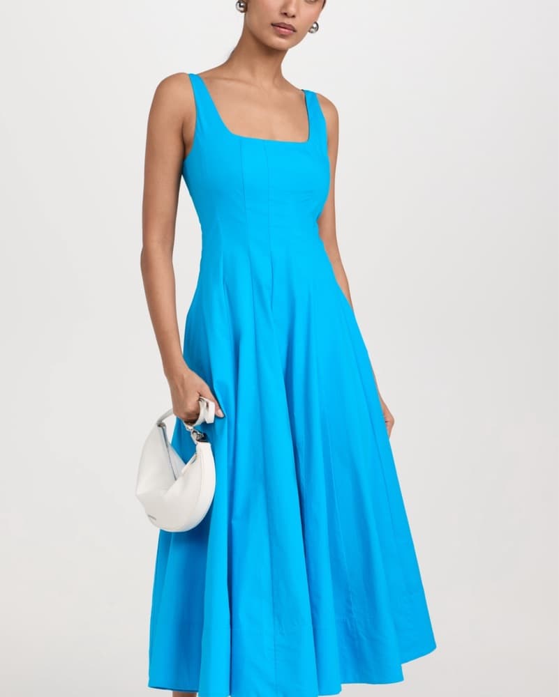 Staud Poplin Midi Dress  - Image 1