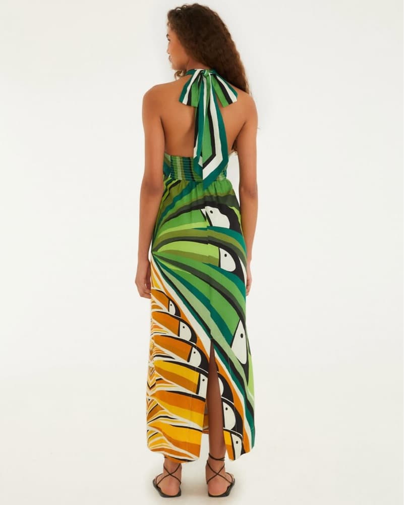 Farm Rio Tropical Halter Maxi Dress - Image 4