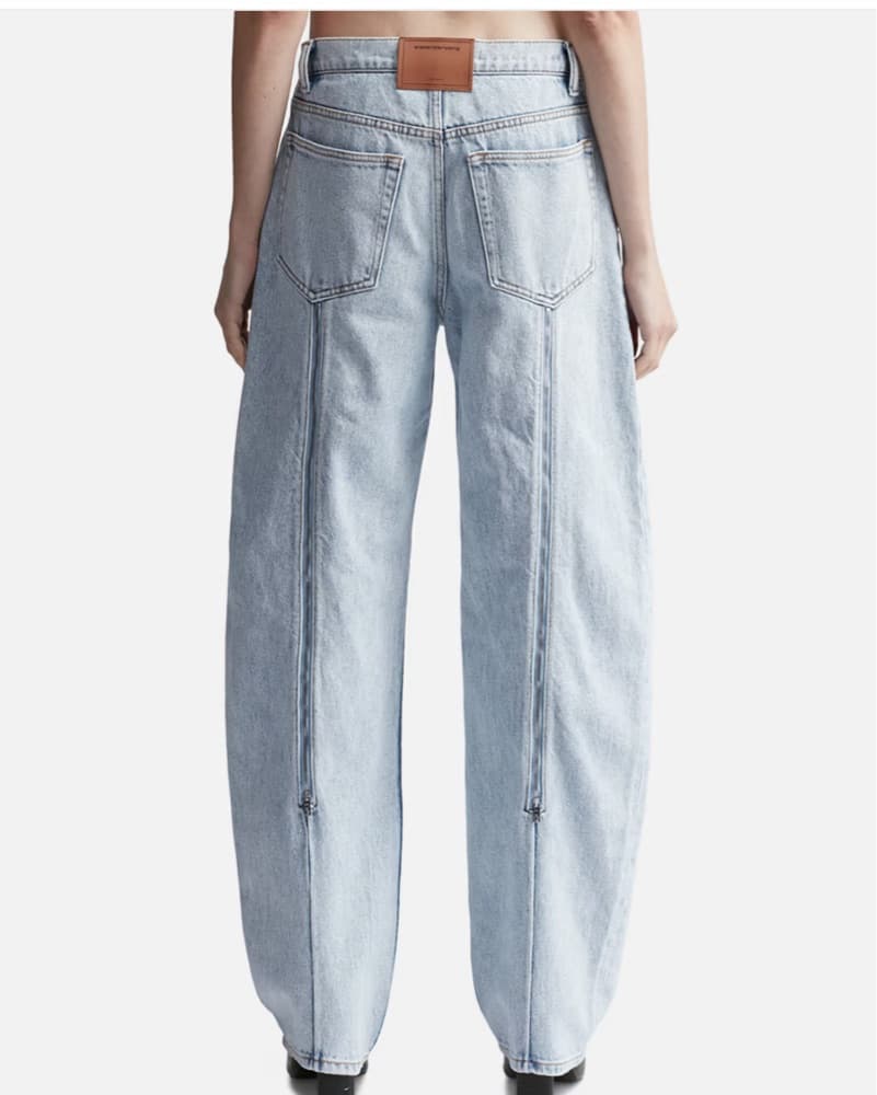 Alexander Wang Zipper Back Barrel Jeans - Image 2