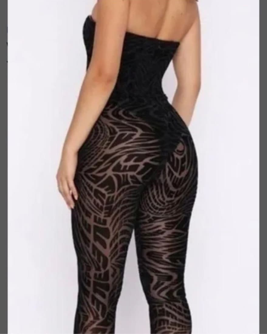 Take A Seat Mesh Jumpsuit - Image 2