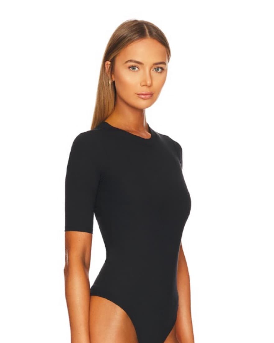 Spanx Black Short Sleeve Body Suit - Image 3