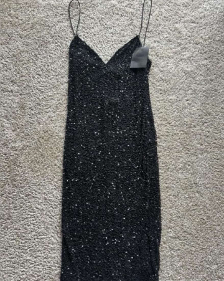 Retrofete black sequin Dress  - Image 3