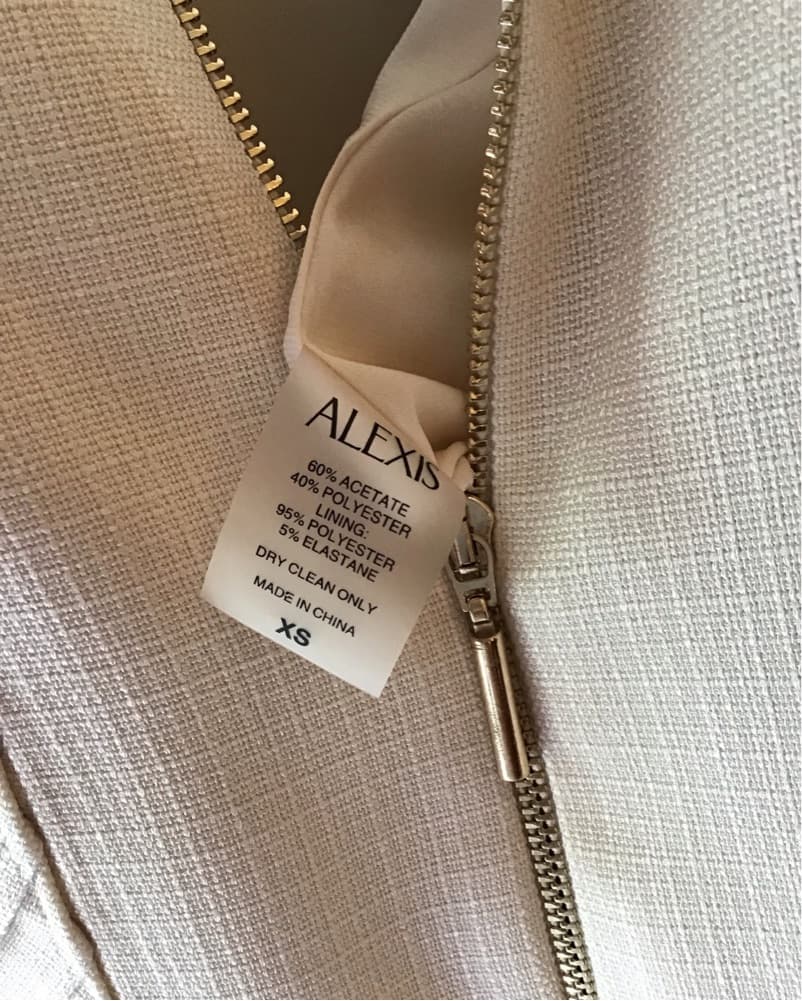  Alexis Elegant Pleated Ivory Dress - Image 3