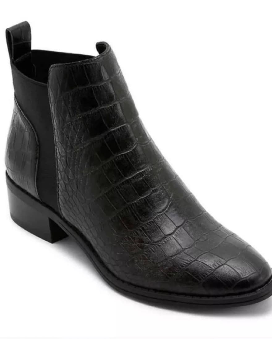 Dolce Vita Croc-Embossed Chelsea Boots - Image 1