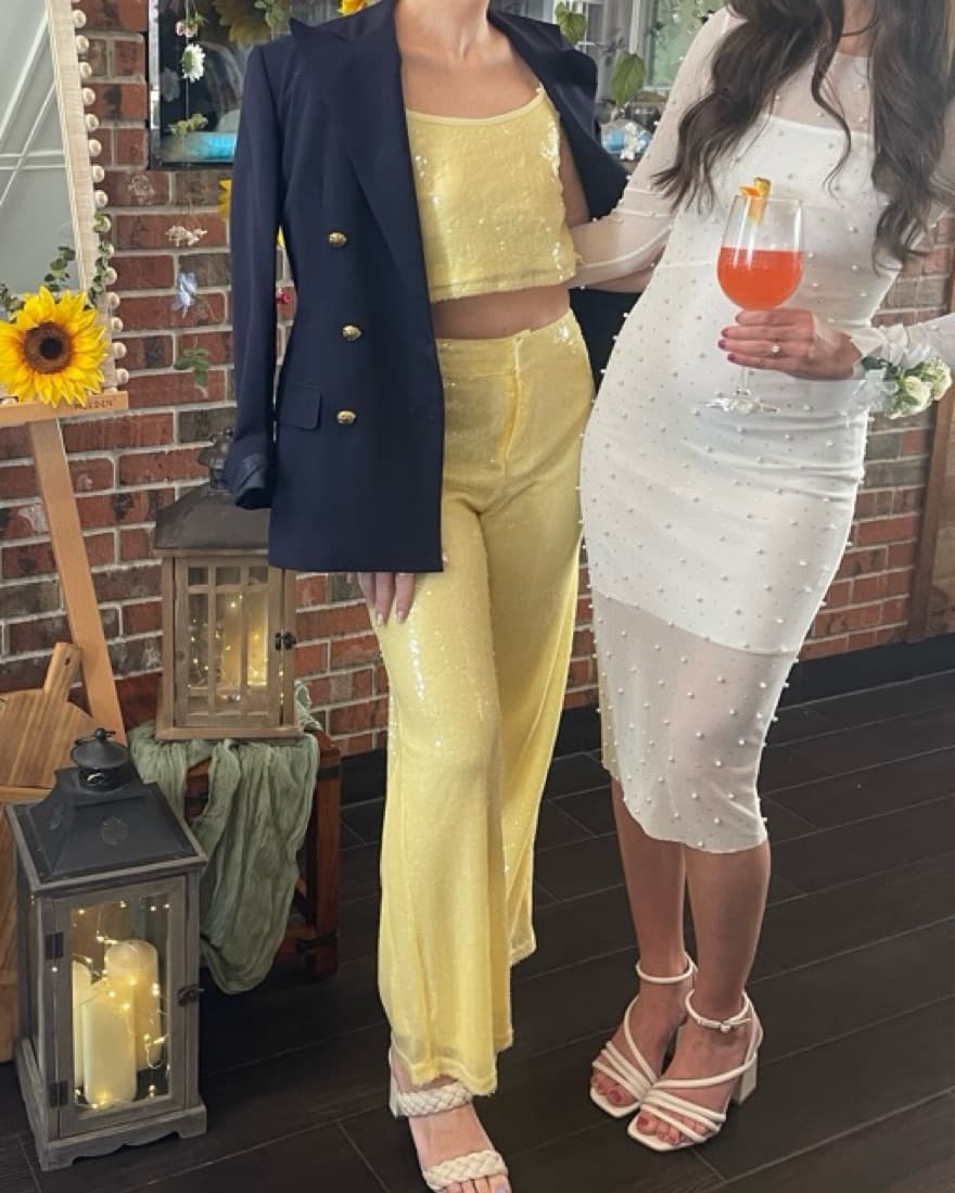 Yellow Sequin co-ord - Image 2