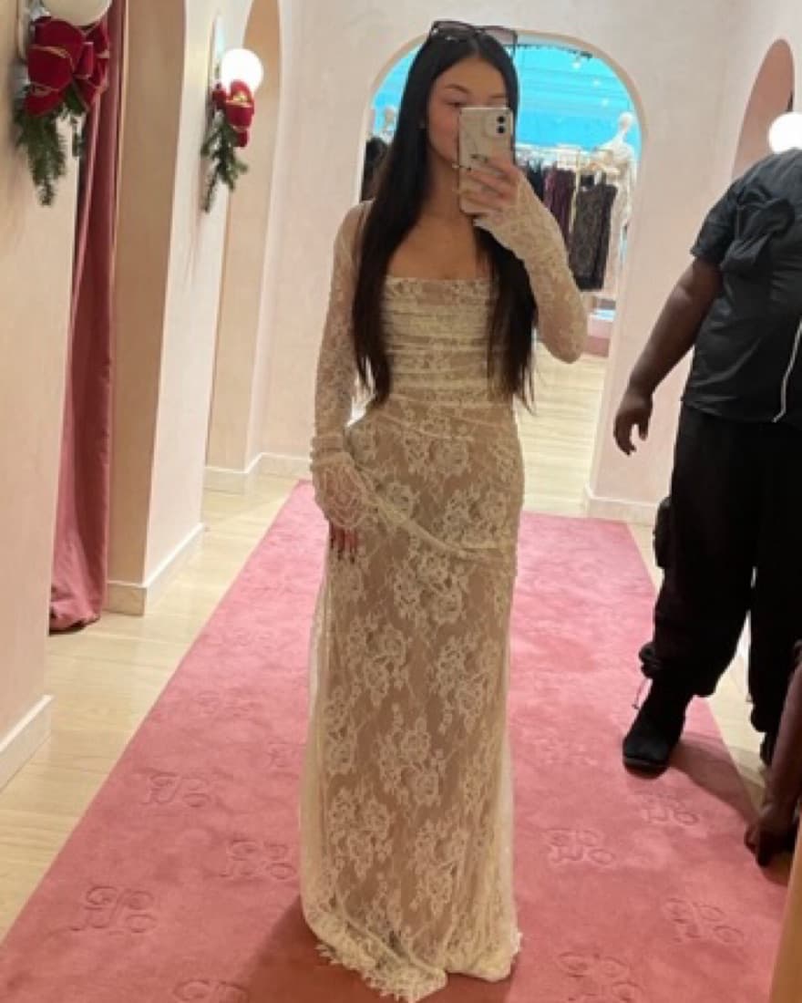 House Of Cb “Artemis” Lace Gown - Image 1