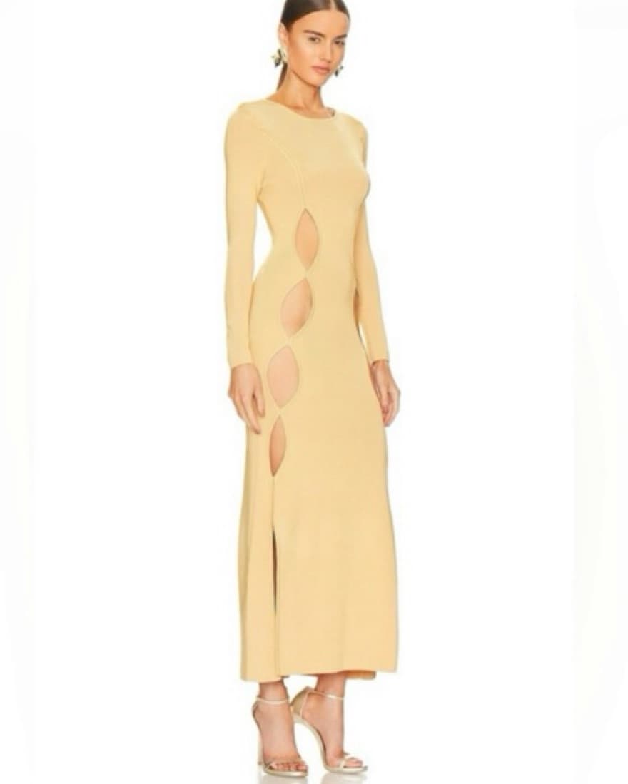 The Charlie Knit Slit Dress - Image 1