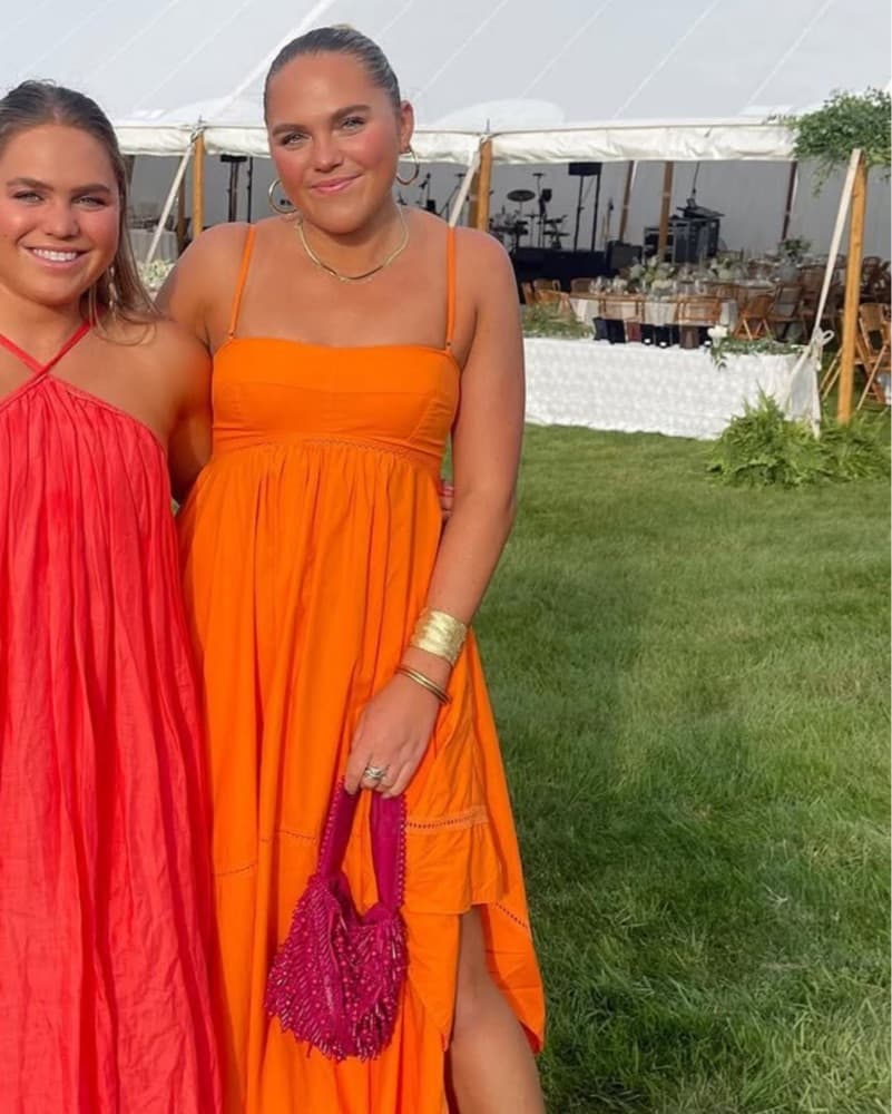 ALC Orange Maxi Dress - Image 5