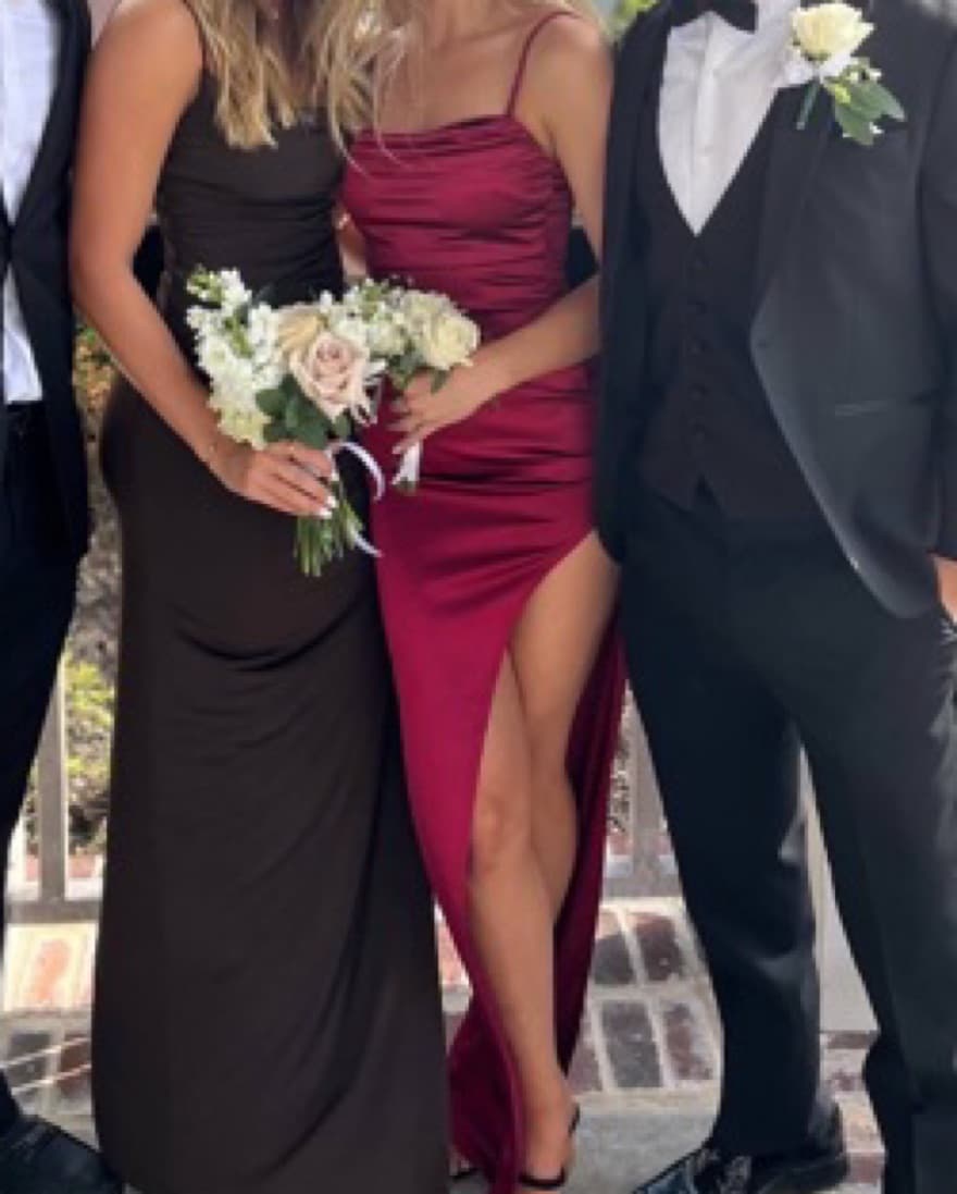 Red Dress w/ High Slit - Image 3