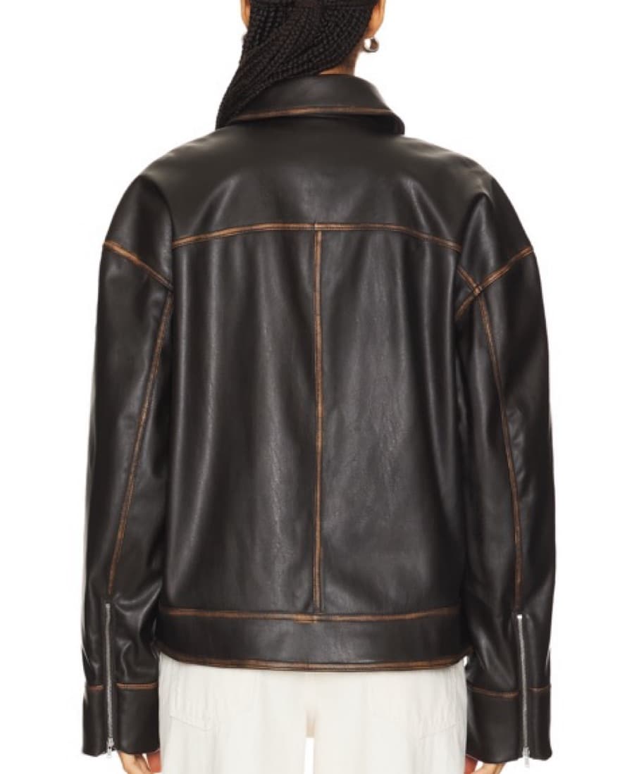 Lovers & Friends Faux Leather Jacket Bro - Image 5