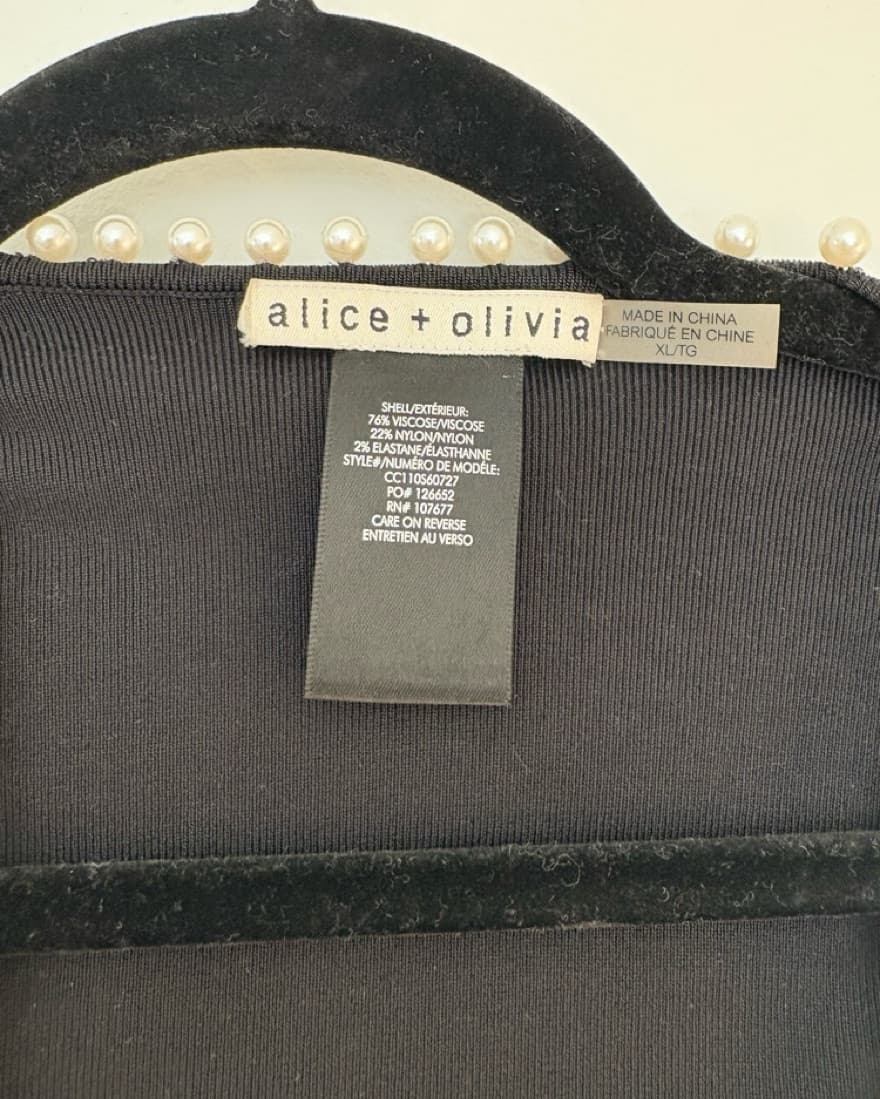 Alice and Olivia Wilma Pearl Trim Shrug - Image 6