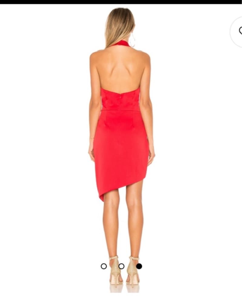 Revolve Red Asymmetric Dress - Image 2