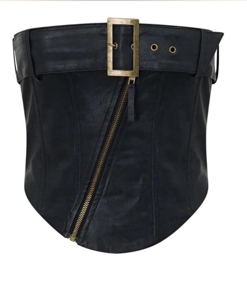 Jagger And Stone Leather Belted Corset - Image 2