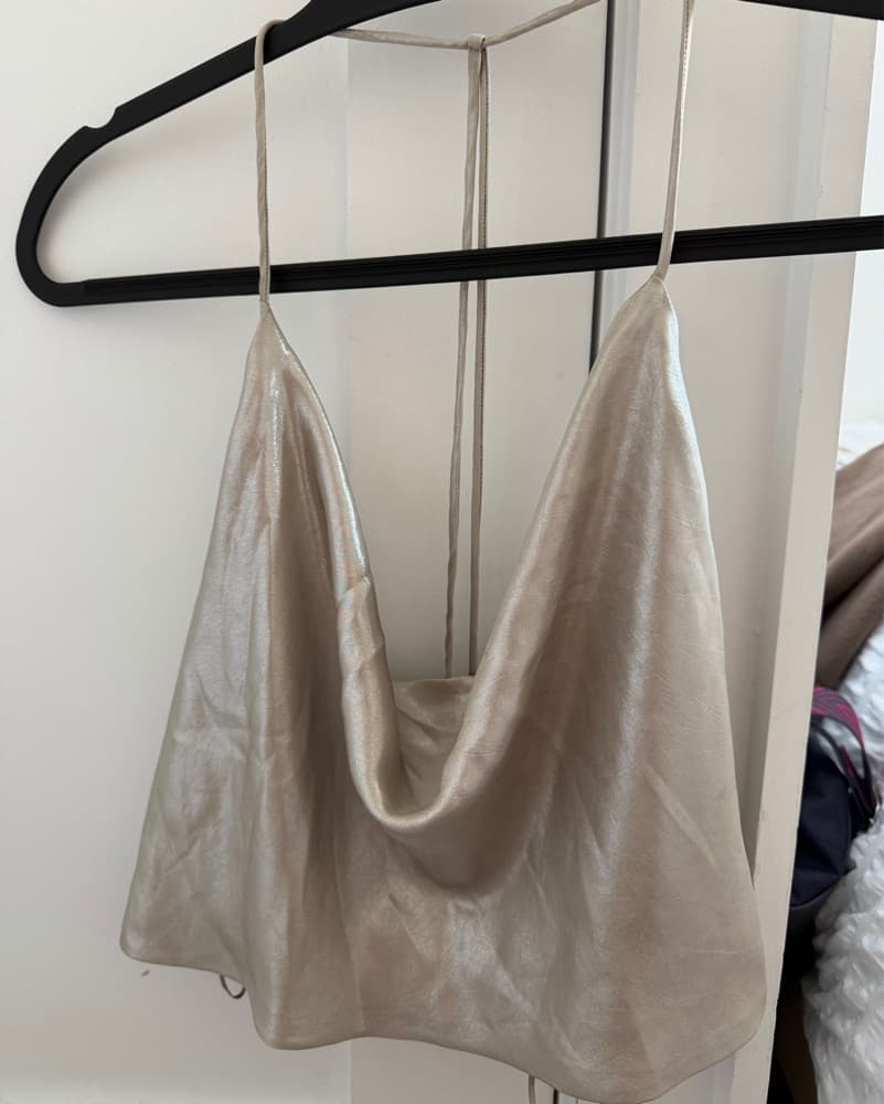 Zara Silver Top - Image 1