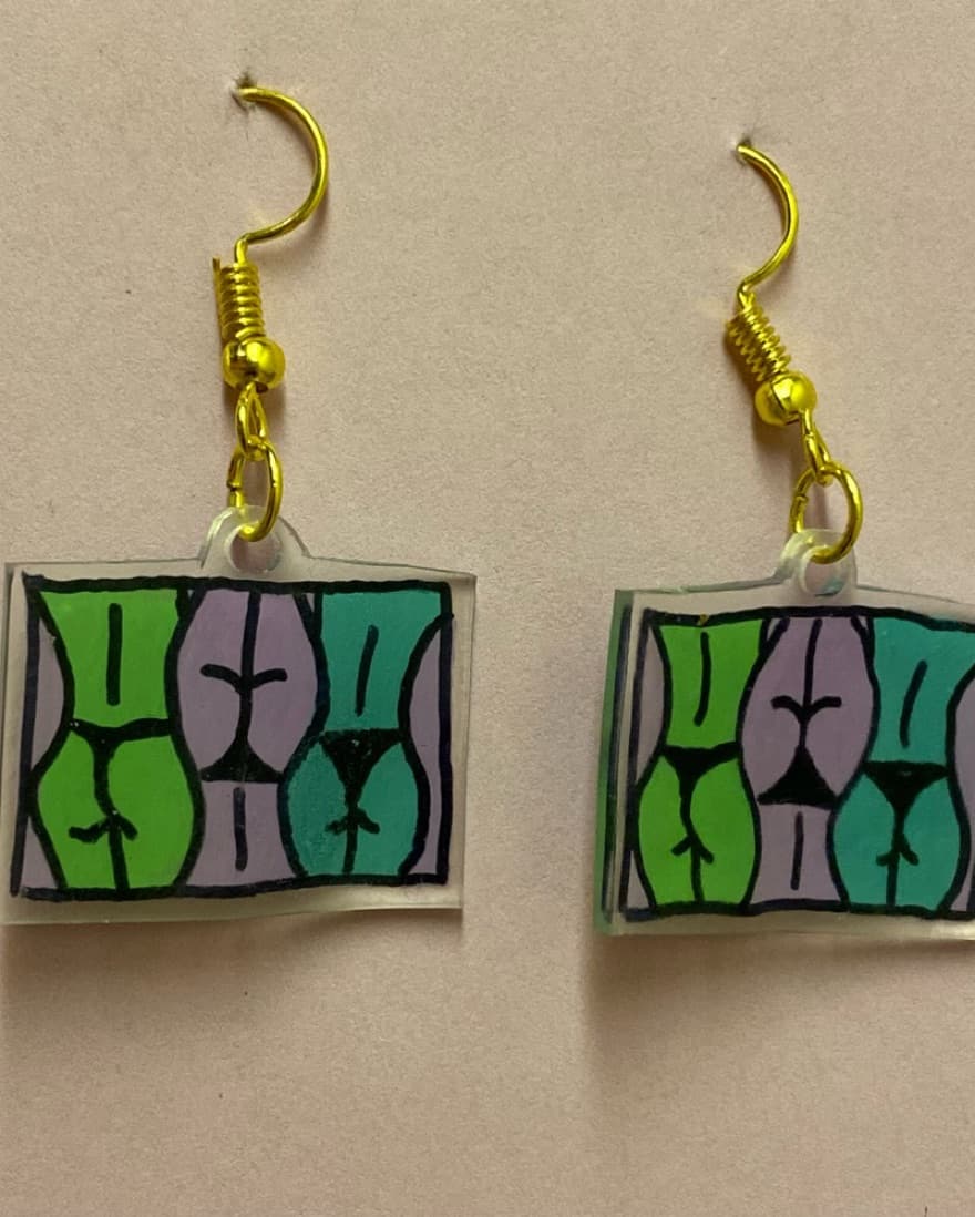 Handmade Booty Earrings - Image 2