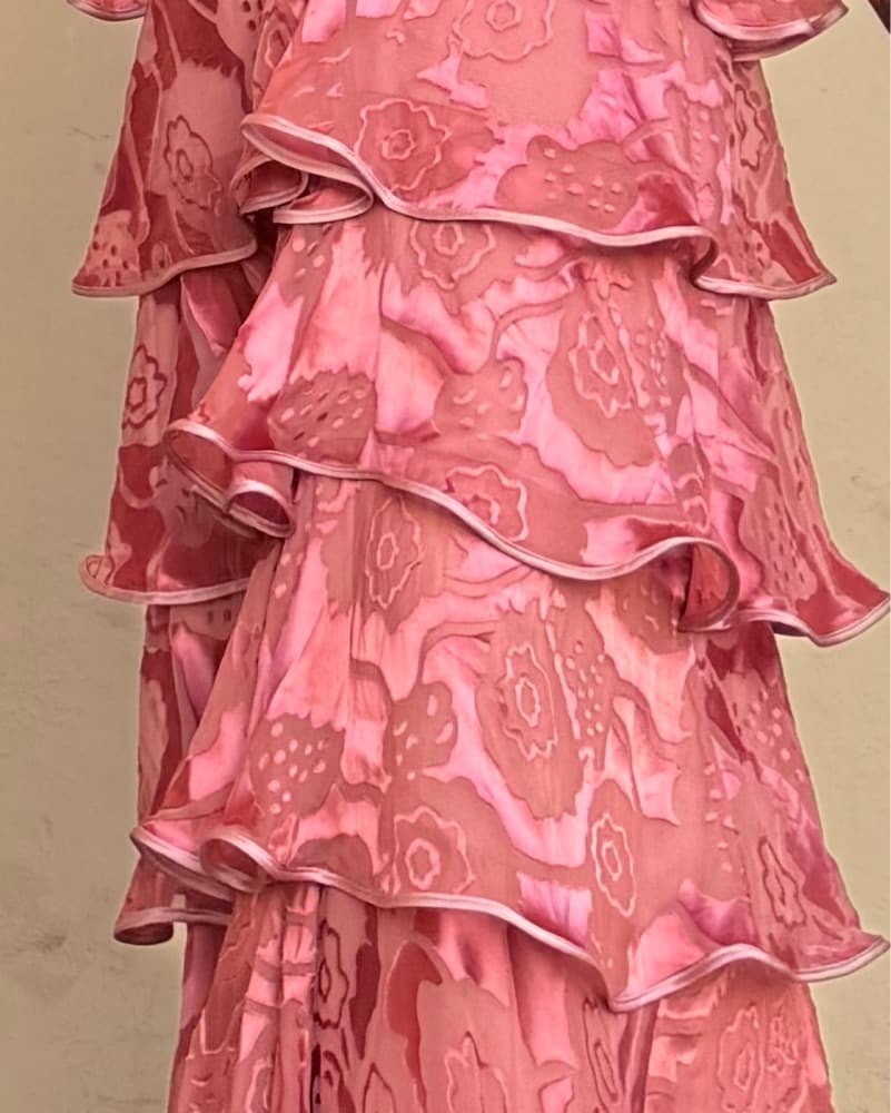 Pink Ruffle Gown - Image 3