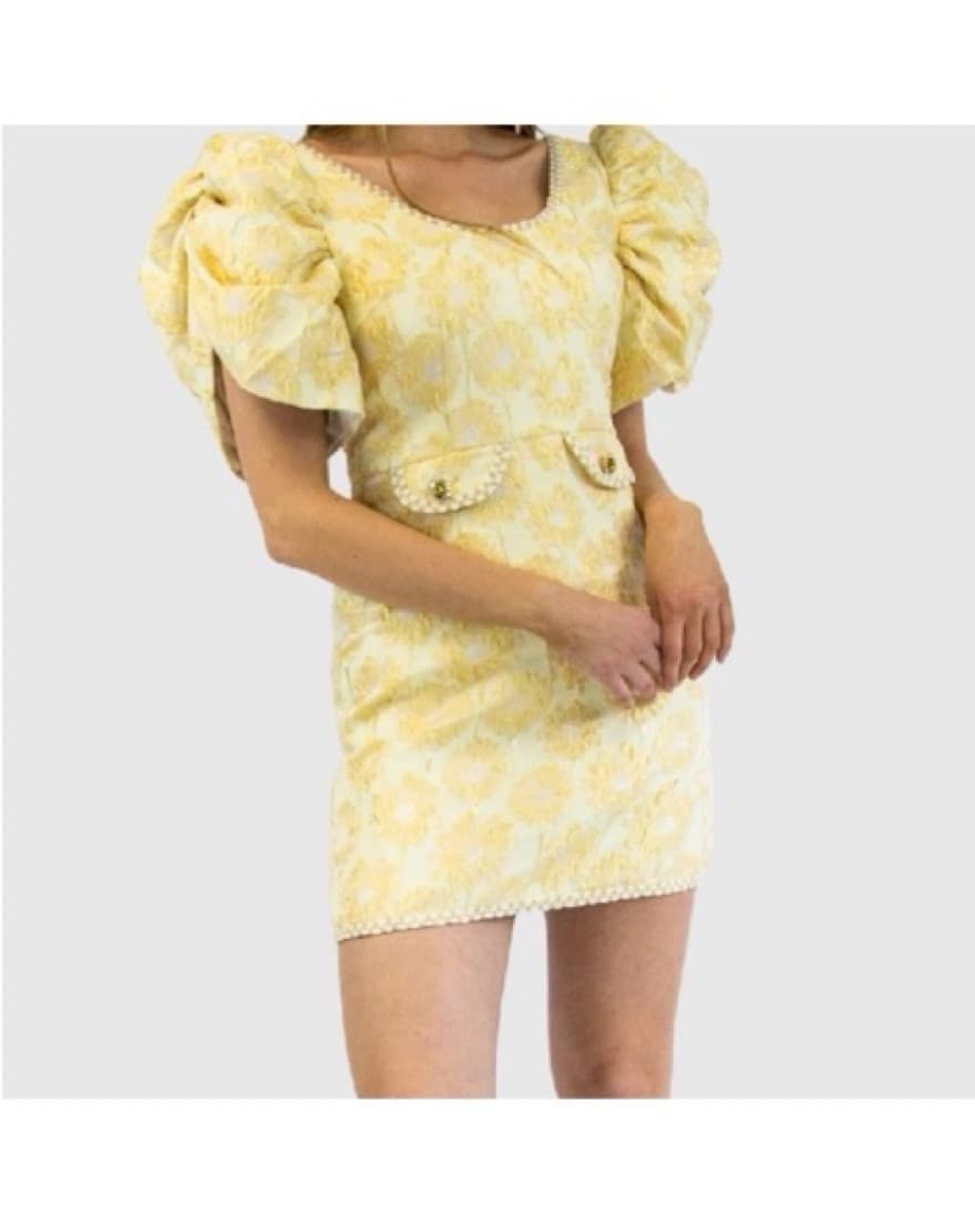 Puff-Sleeve Floral Mini Dress - Image 2