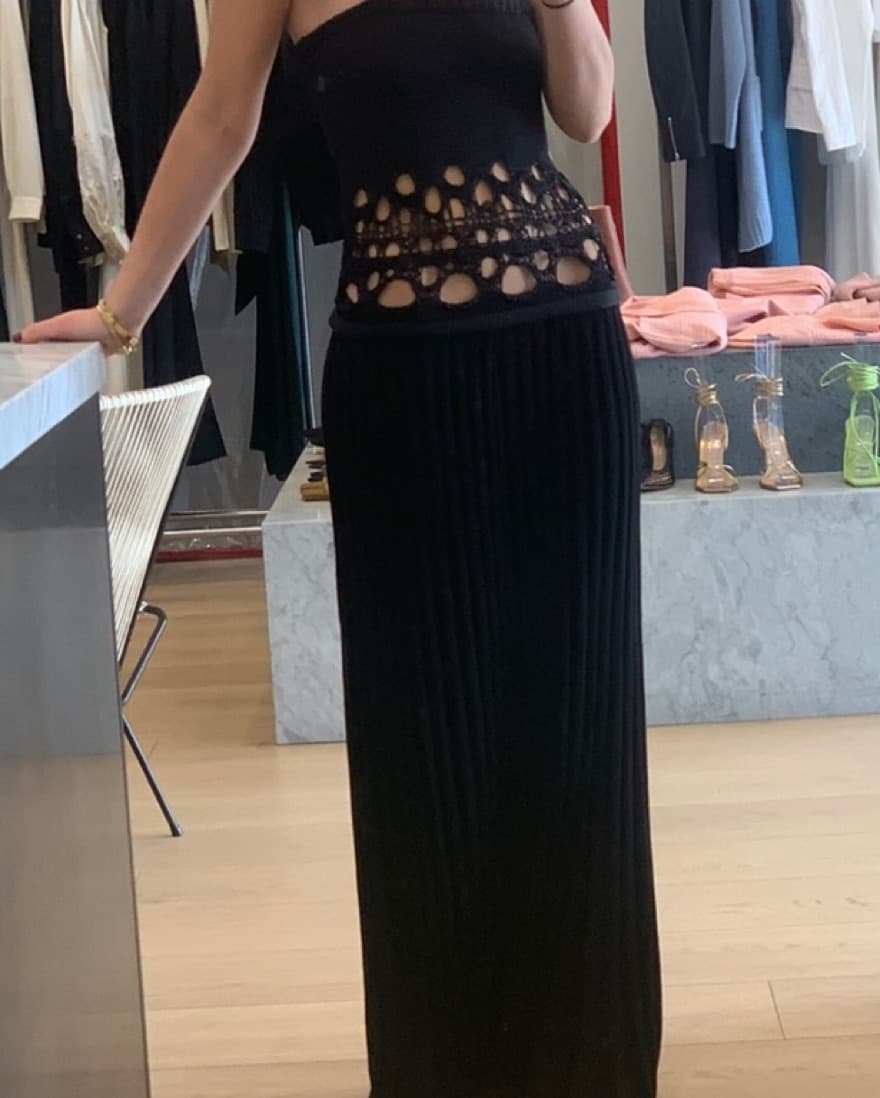 Christopher Esber Crochet Cutout Dress - Image 2