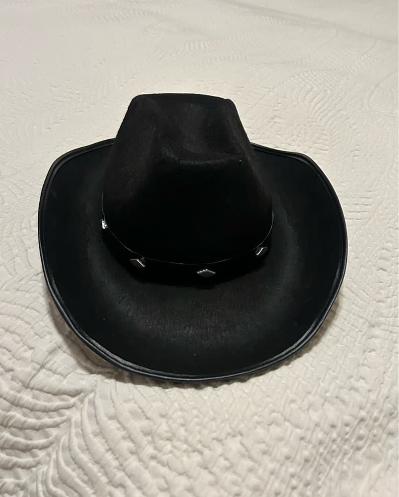 Black Cowboy Hat - Image 1