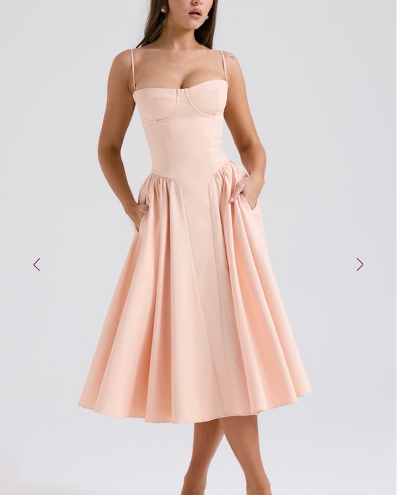 House Of CB Blush Midi Dress - Image 2