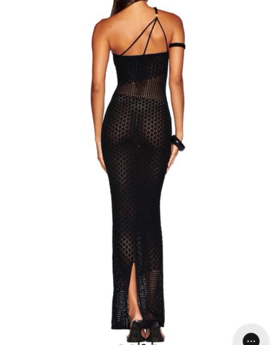 Iamgia Black Lace Maxi Dress - Image 4