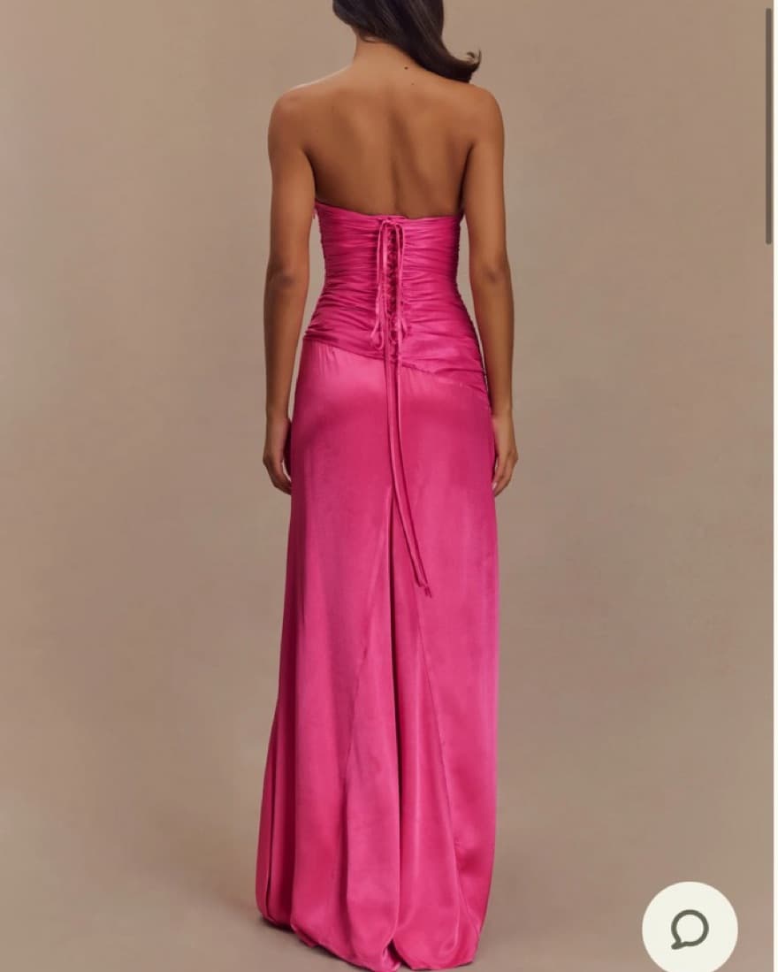 Meshki Pink Strapless Maxi Dress  - Image 3