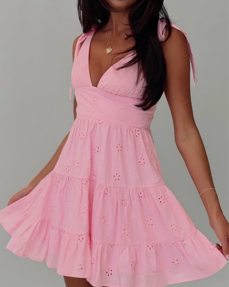 Pink Day Dress - Image 1