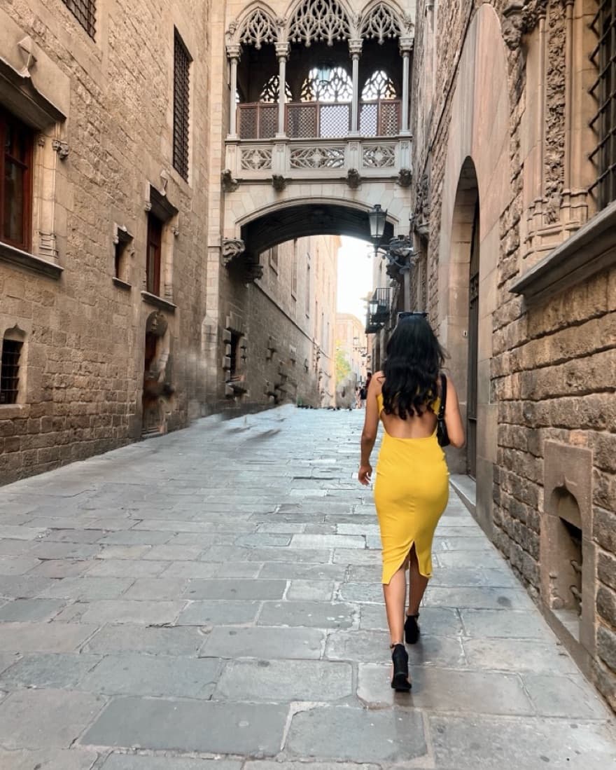 Yellow H&M Bodycon Backless Dress  - Image 3