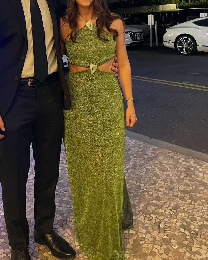 Baobab Glittery Green Dress - Image 1