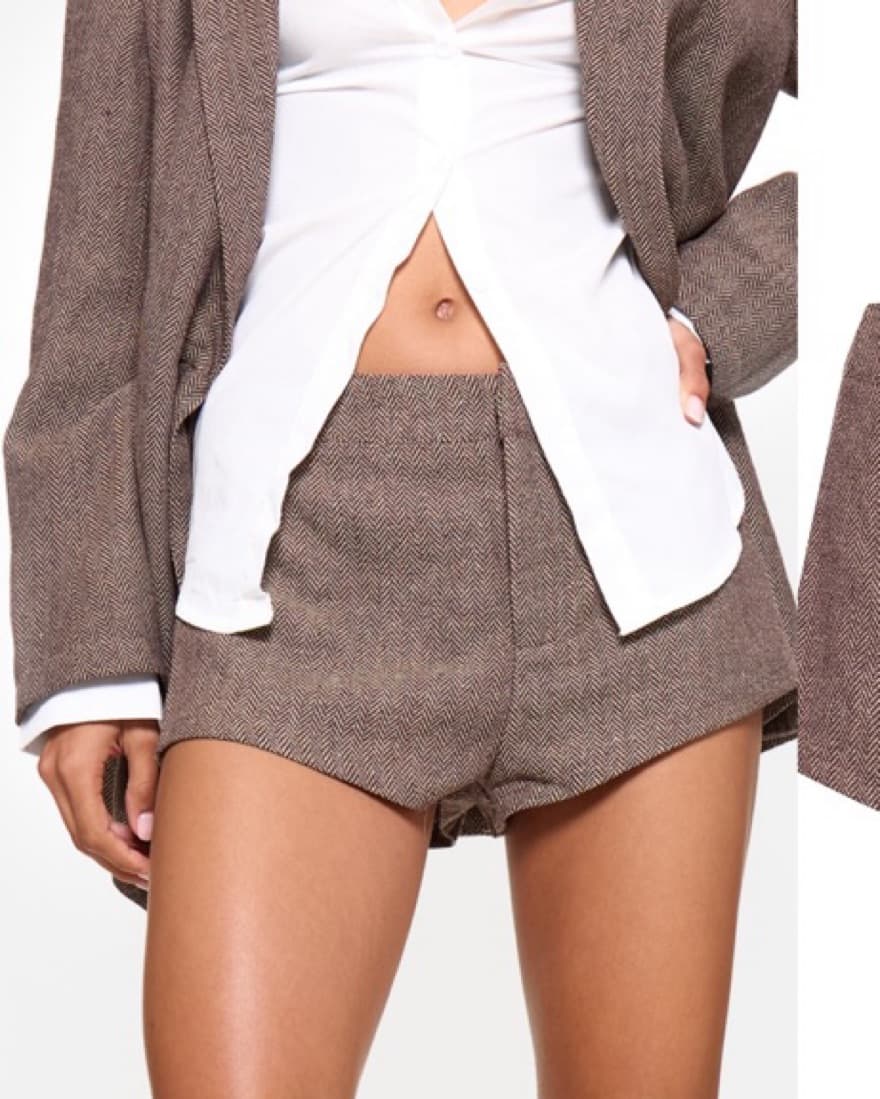 Chic Tweed Shorts - Image 3