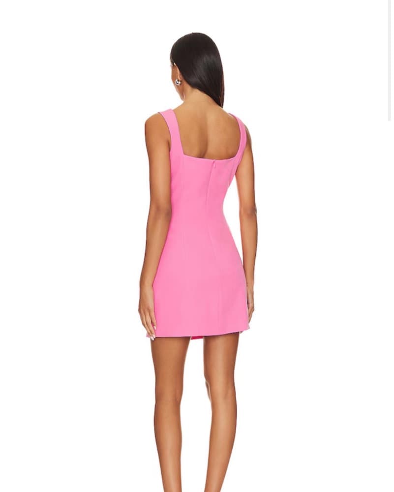 Revolve Pink 3D Floral Mini Dress - Image 3
