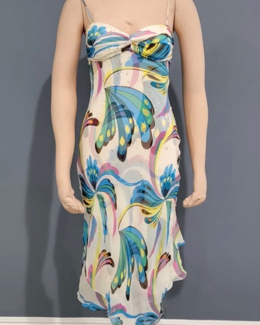 Vintage BCBG Butterfly Dress - Image 1
