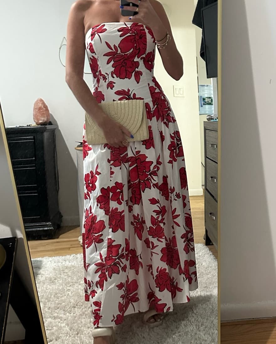 Red abercrombie Floral  - Image 3