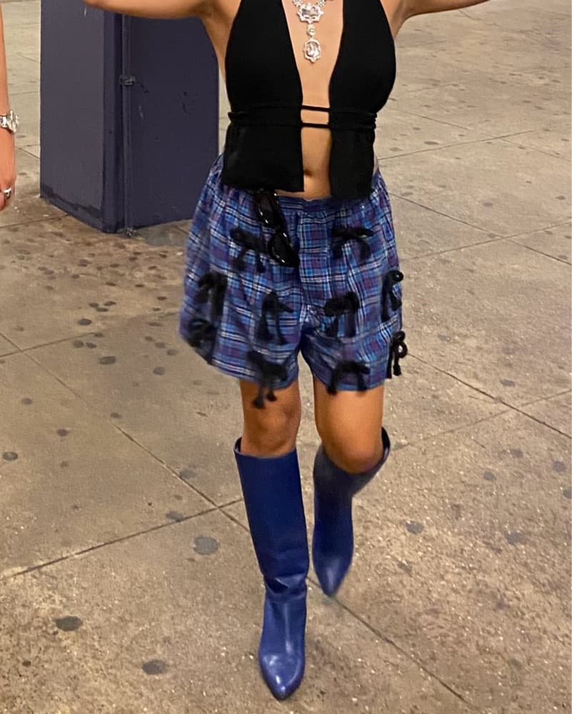 Vintage Cobalt Blue Pointed Toe Boots - Image 2
