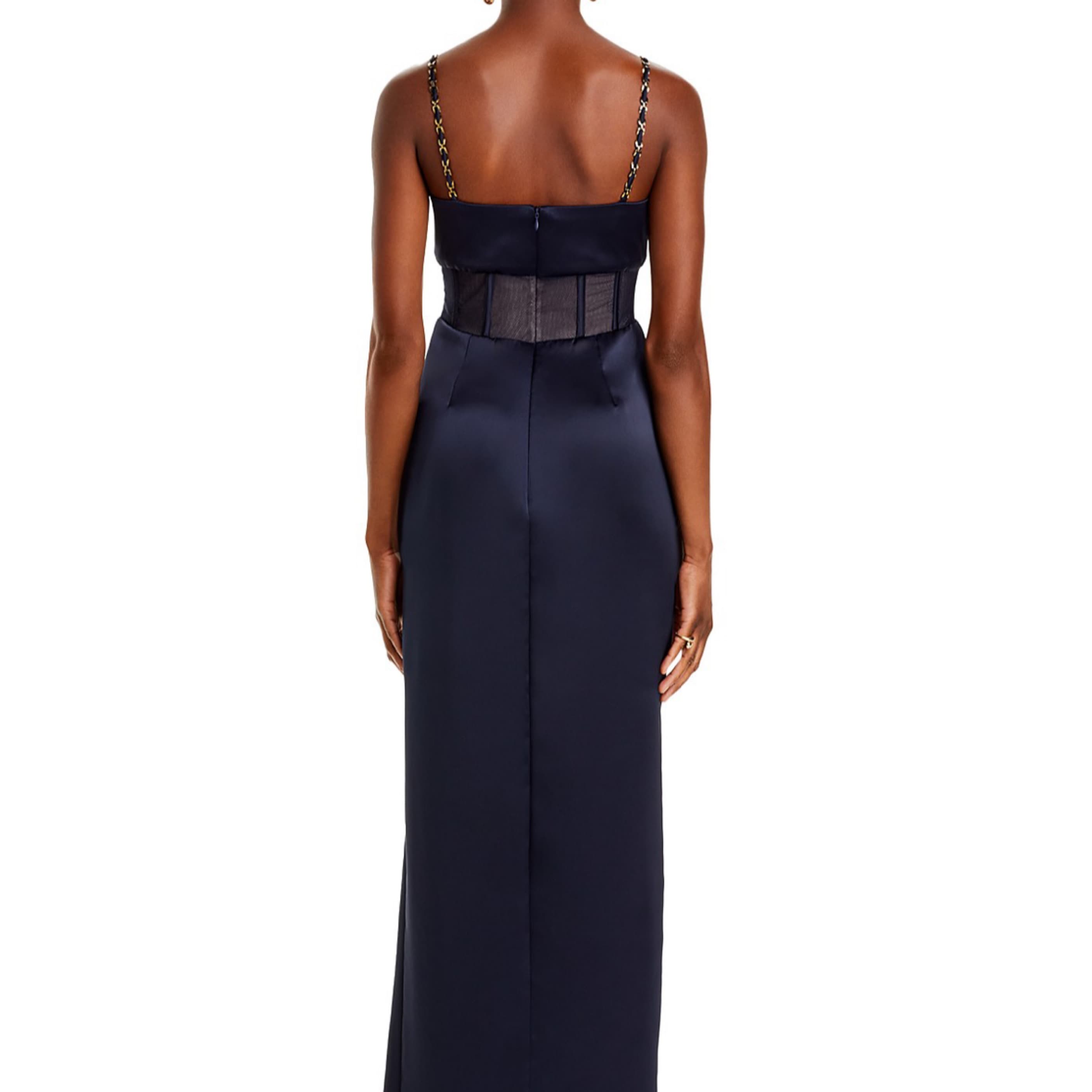 Navy Wedding Guest Formal Gown - Image 2