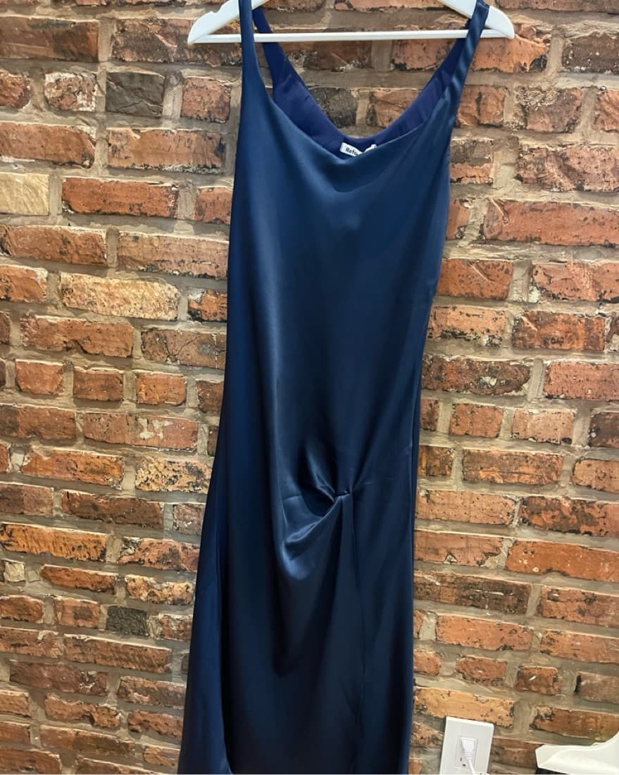 Reformation Bevin Satin Dress - Image 5