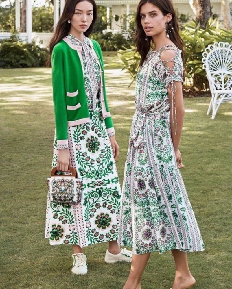 Tory Burch Vibrant Floral Midi Dress - Image 2